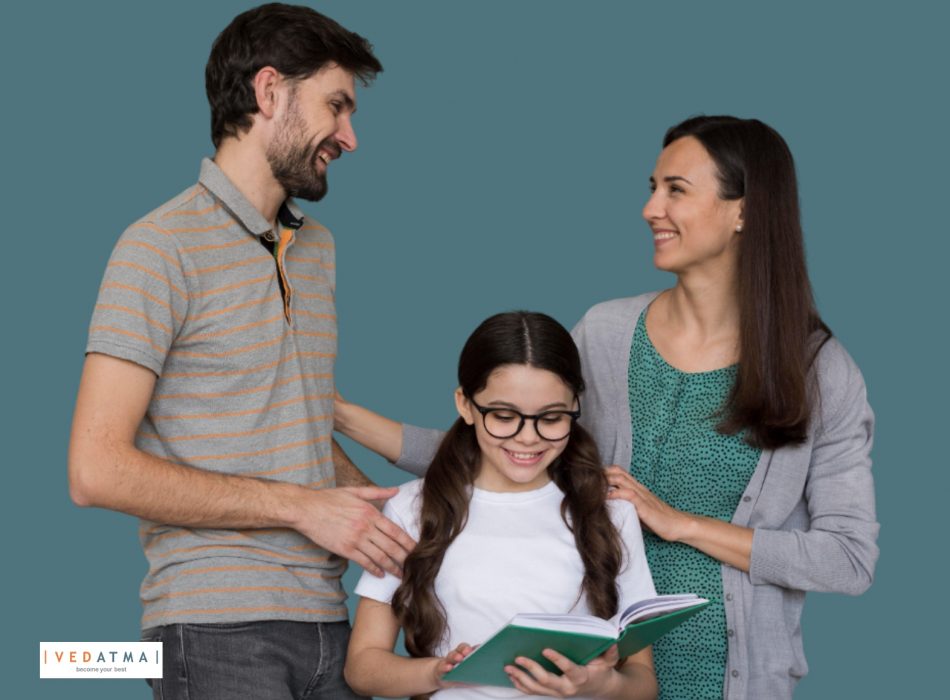 Parent and child having a thoughtful discussion about career options